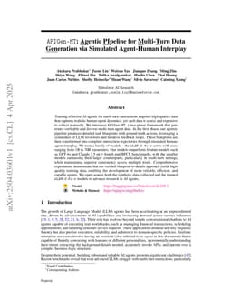 APIGen-MT: Agentic Pipeline for Multi-Turn Data Generation via Simulated Agent-Human Interplay