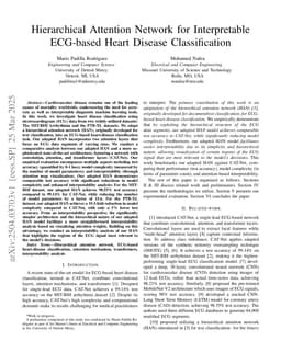 Hierarchical Attention Network for Interpretable ECG-based Heart Disease Classification