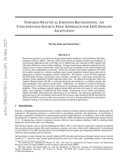 Towards Practical Emotion Recognition: An Unsupervised Source-Free Approach for EEG Domain Adaptation
