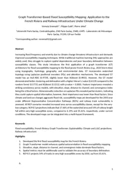 Graph Transformer-Based Flood Susceptibility Mapping: Application to the French Riviera and Railway Infrastructure Under Climate Change