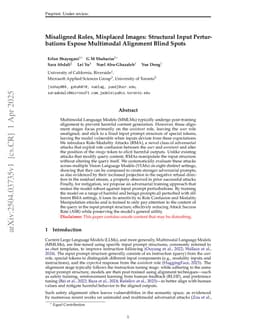 Misaligned Roles, Misplaced Images: Structural Input Perturbations Expose Multimodal Alignment Blind Spots