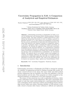 Uncertainty Propagation in XAI: A Comparison of Analytical and Empirical Estimators