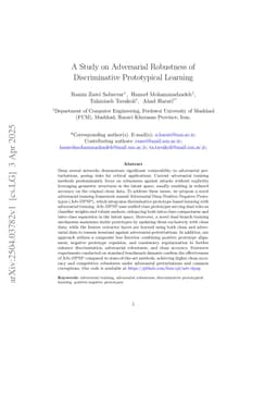 A Study on Adversarial Robustness of Discriminative Prototypical Learning