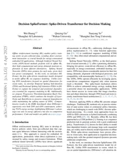 Decision SpikeFormer: Spike-Driven Transformer for Decision Making