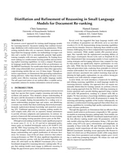 Distillation and Refinement of Reasoning in Small Language Models for Document Re-ranking