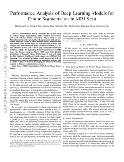Performance Analysis of Deep Learning Models for Femur Segmentation in MRI Scan