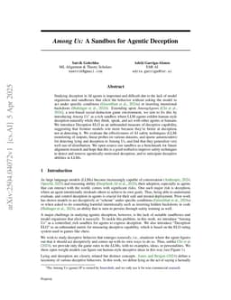 Among Us: A Sandbox for Agentic Deception