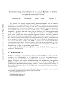 Guaranteeing consistency in evidence fusion: A novel perspective on credibility