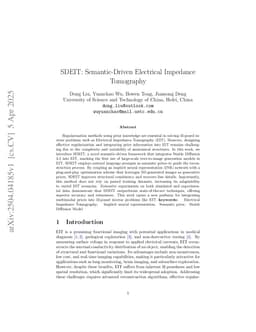 SDEIT: Semantic-Driven Electrical Impedance Tomography