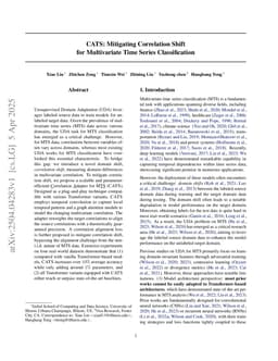 CATS: Mitigating Correlation Shift for Multivariate Time Series Classification