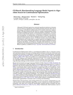 CO-Bench: Benchmarking Language Model Agents in Algorithm Search for Combinatorial Optimization