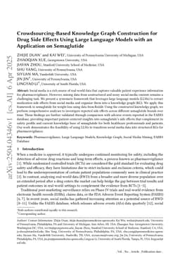 Crowdsourcing-Based Knowledge Graph Construction for Drug Side Effects Using Large Language Models with an Application on Semaglutide