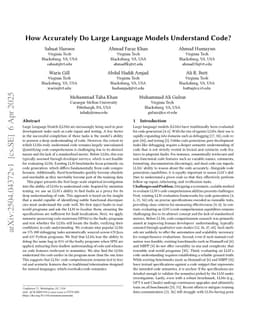 How Accurately Do Large Language Models Understand Code?