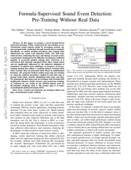 Formula-Supervised Sound Event Detection: Pre-Training Without Real Data