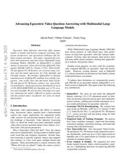 Advancing Egocentric Video Question Answering with Multimodal Large Language Models