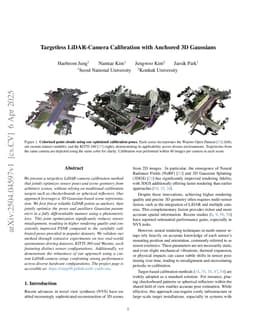 Targetless LiDAR-Camera Calibration with Anchored 3D Gaussians
