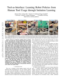Tool-as-Interface: Learning Robot Policies from Human Tool Usage through Imitation Learning