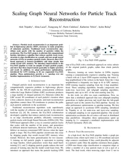 Scaling Graph Neural Networks for Particle Track Reconstruction