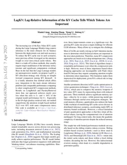 LagKV: Lag-Relative Information of the KV Cache Tells Which Tokens Are Important
