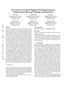 Can LLM-Driven Hard Negative Sampling Empower Collaborative Filtering? Findings and Potentials