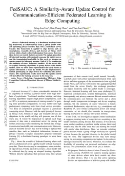 FedSAUC: A Similarity-Aware Update Control for Communication-Efficient Federated Learning in Edge Computing