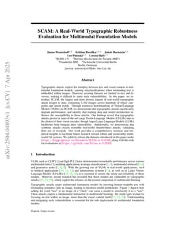 SCAM: A Real-World Typographic Robustness Evaluation for Multimodal Foundation Models