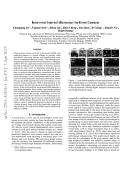 Inter-event Interval Microscopy for Event Cameras