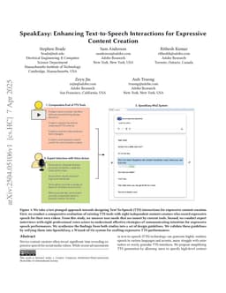 SpeakEasy: Enhancing Text-to-Speech Interactions for Expressive Content Creation