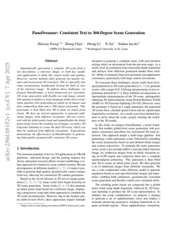 PanoDreamer: Consistent Text to 360-Degree Scene Generation