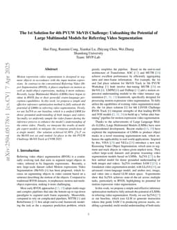 The 1st Solution for 4th PVUW MeViS Challenge: Unleashing the Potential of Large Multimodal Models for Referring Video Segmentation