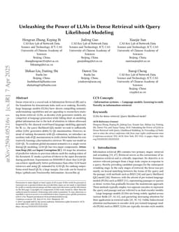 Unleashing the Power of LLMs in Dense Retrieval with Query Likelihood Modeling