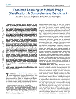 Federated Learning for Medical Image Classification: A Comprehensive Benchmark