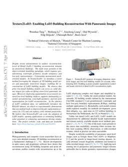 Texture2LoD3: Enabling LoD3 Building Reconstruction With Panoramic Images