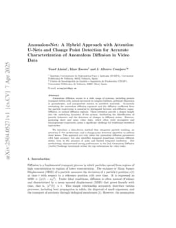 AnomalousNet: A Hybrid Approach with Attention U-Nets and Change Point Detection for Accurate Characterization of Anomalous Diffusion in Video Data