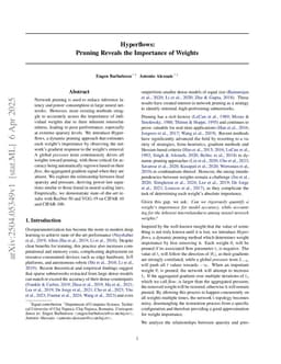 Hyperflows: Pruning Reveals the Importance of Weights