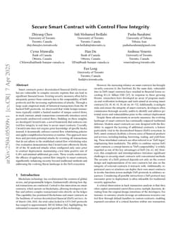 Secure Smart Contract with Control Flow Integrity