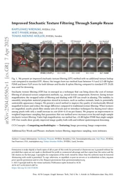 Improved Stochastic Texture Filtering Through Sample Reuse