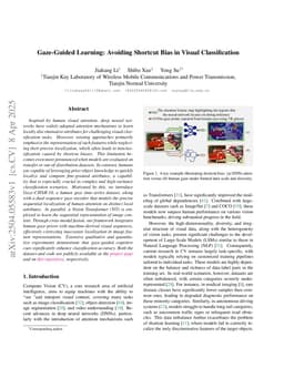 Gaze-Guided Learning: Avoiding Shortcut Bias in Visual Classification