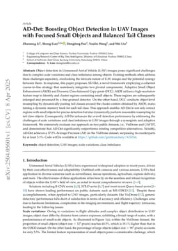 AD-Det: Boosting Object Detection in UAV Images with Focused Small Objects and Balanced Tail Classes