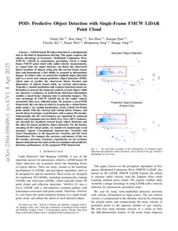 POD: Predictive Object Detection with Single-Frame FMCW LiDAR Point Cloud