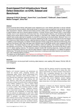 Event-based Civil Infrastructure Visual Defect Detection: ev-CIVIL Dataset and Benchmark
