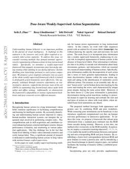 Pose-Aware Weakly-Supervised Action Segmentation