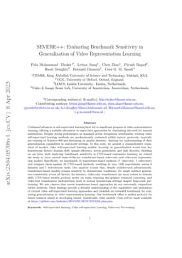 SEVERE++: Evaluating Benchmark Sensitivity in Generalization of Video Representation Learning