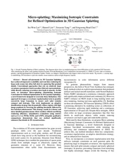 Micro-splatting: Maximizing Isotropic Constraints for Refined Optimization in 3D Gaussian Splatting