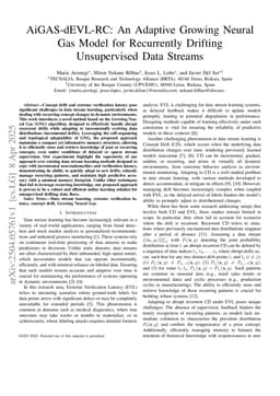 AiGAS-dEVL-RC: An Adaptive Growing Neural Gas Model for Recurrently Drifting Unsupervised Data Streams
