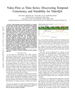Video Flow as Time Series: Discovering Temporal Consistency and Variability for VideoQA