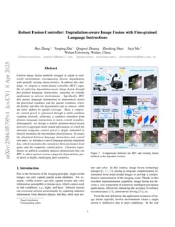 Robust Fusion Controller: Degradation-aware Image Fusion with Fine-grained Language Instructions