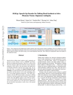 SE4Lip: Speech-Lip Encoder for Talking Head Synthesis to Solve Phoneme-Viseme Alignment Ambiguity