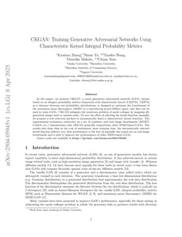 CKGAN: Training Generative Adversarial Networks Using Characteristic Kernel Integral Probability Metrics