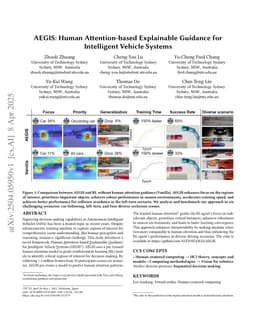 AEGIS: Human Attention-based Explainable Guidance for Intelligent Vehicle Systems